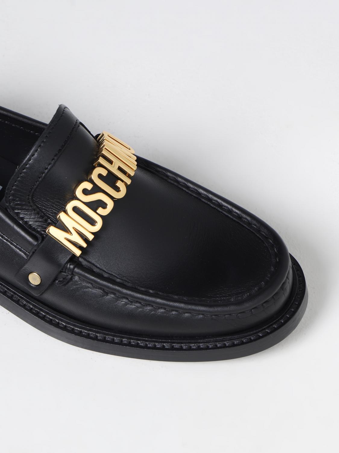 MOSCHINO COUTURE: Flat shoes woman - Black | Moschino