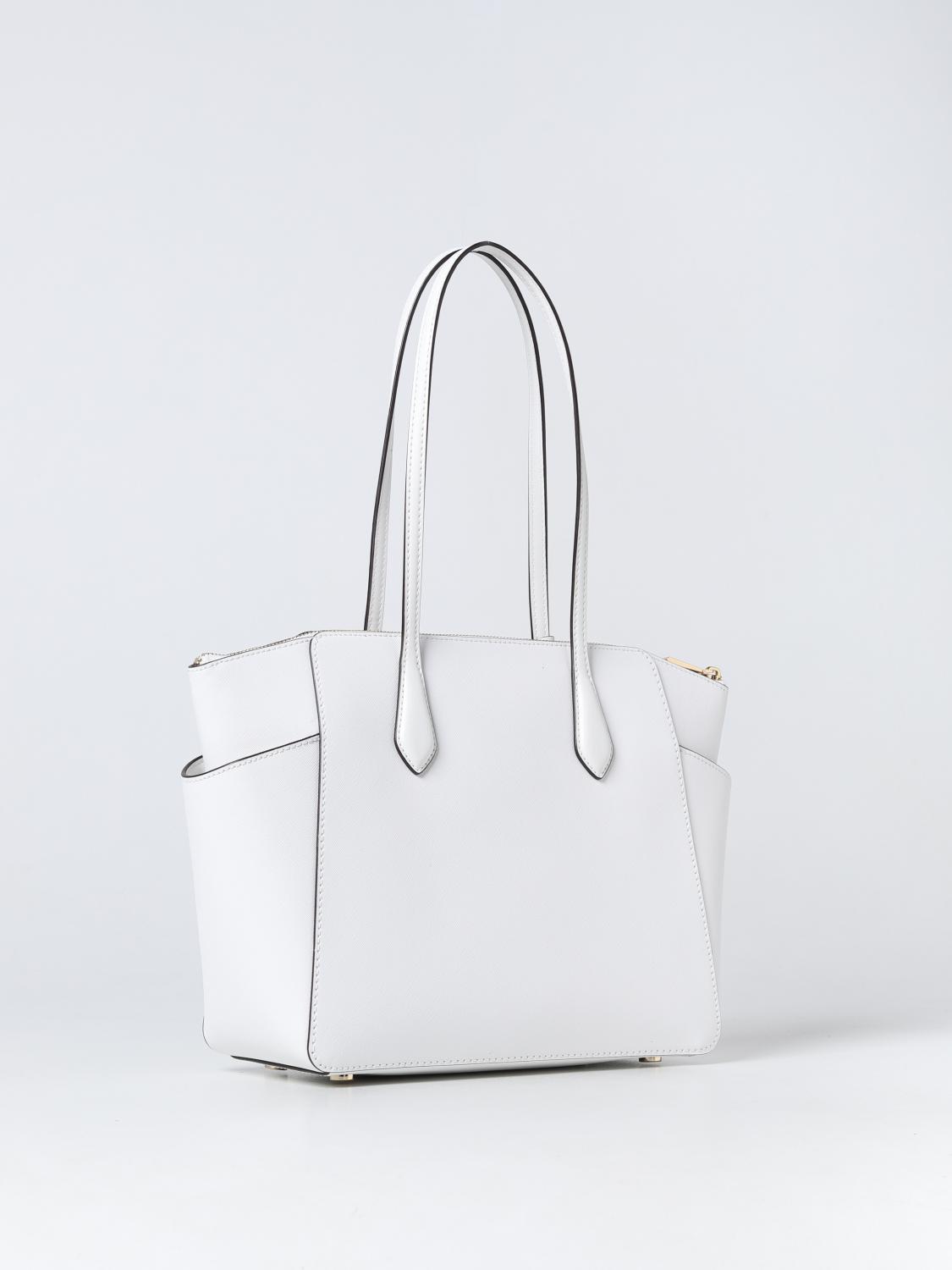 MICHAEL KORS BORSA TOTE: Borsa Marilyn Michael Kors in pelle saffiano, Bianco - Img 2