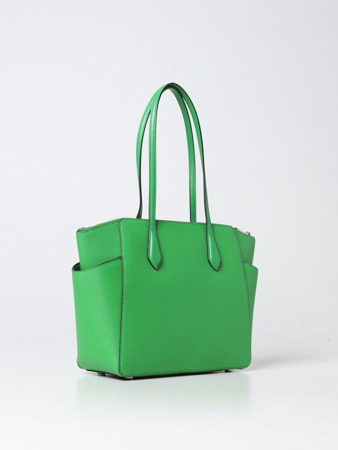 MICHAEL KORS BORSA TOTE: Borsa Marilyn Michael Kors in pelle saffiano, Verde - Img 2
