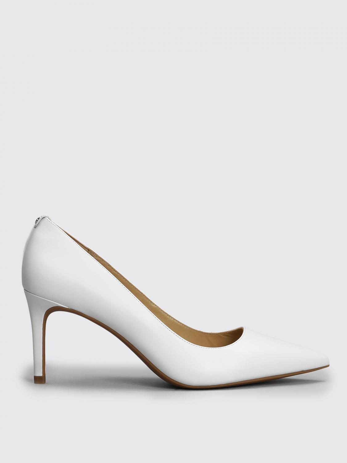 MICHAEL KORS PUMP: Michael Kors pumps in leather, White - Img 1