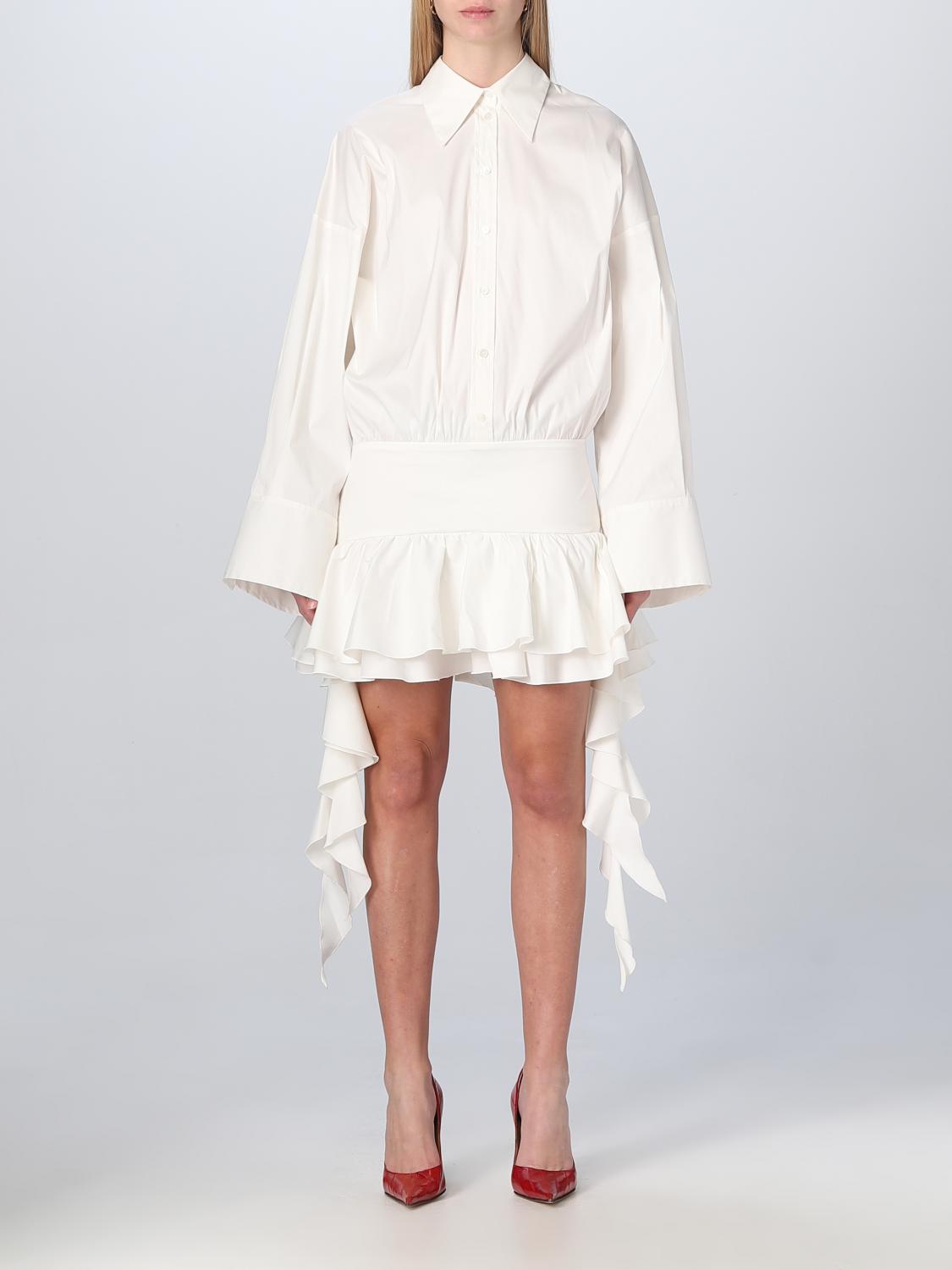 BLUMARINE ABITO: Abito Blumarine in misto cotone, Bianco - Img 1