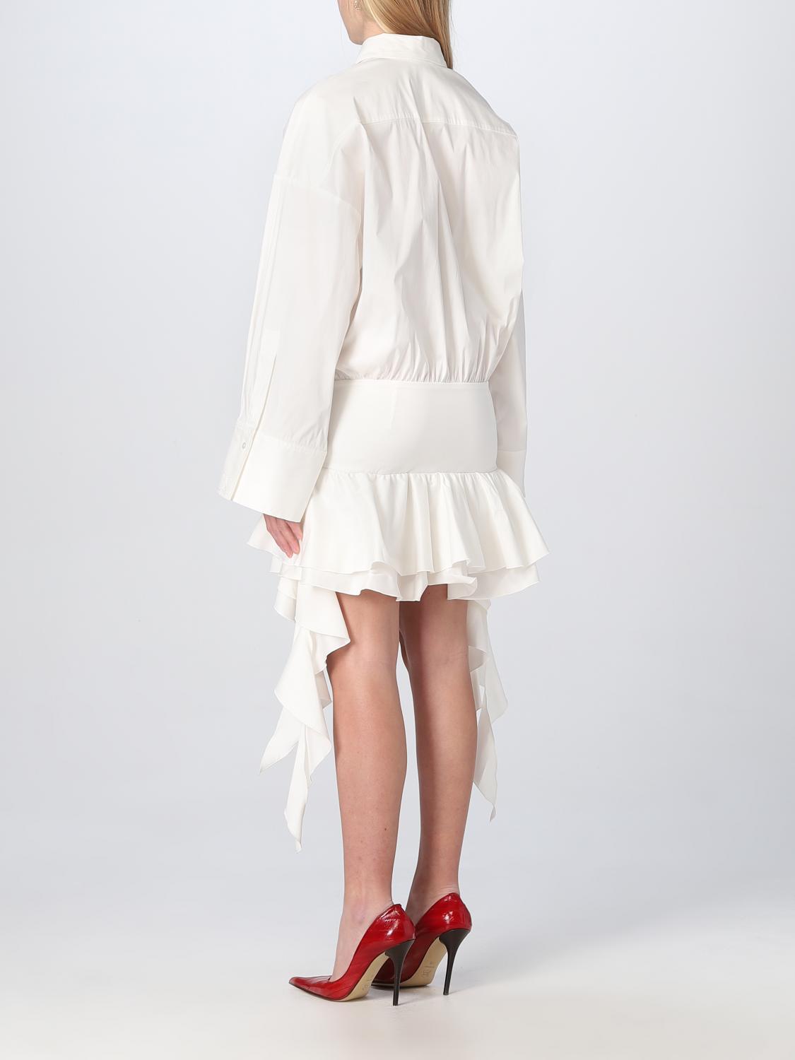 BLUMARINE ABITO: Abito Blumarine in misto cotone, Bianco - Img 2