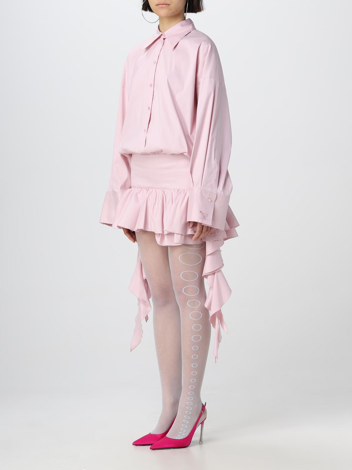 BLUMARINE ABITO: Abito Blumarine in misto cotone, Rosa - Img 3