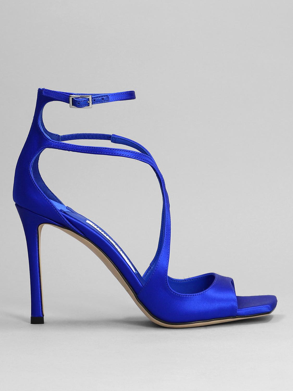 Jimmy Choo Flat sandals woman - Electric Blue | AZIA 95 SAT