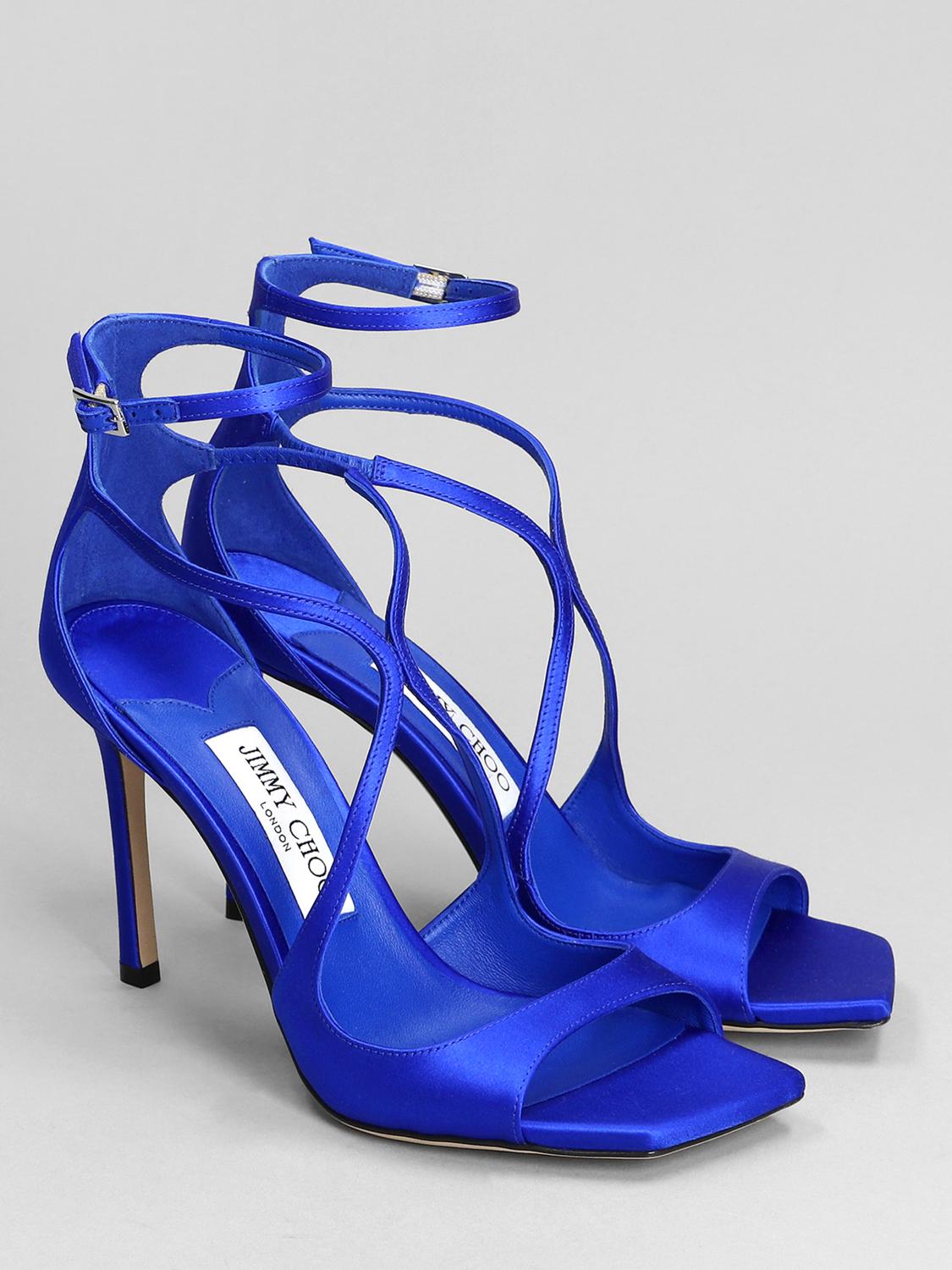 Jimmy Choo Flat sandals woman - Electric Blue | AZIA 95 SAT