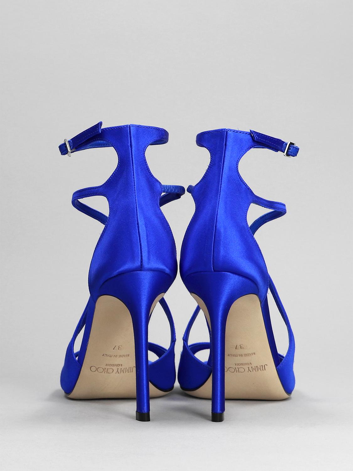 Jimmy Choo Flat sandals woman - Electric Blue | AZIA 95 SAT