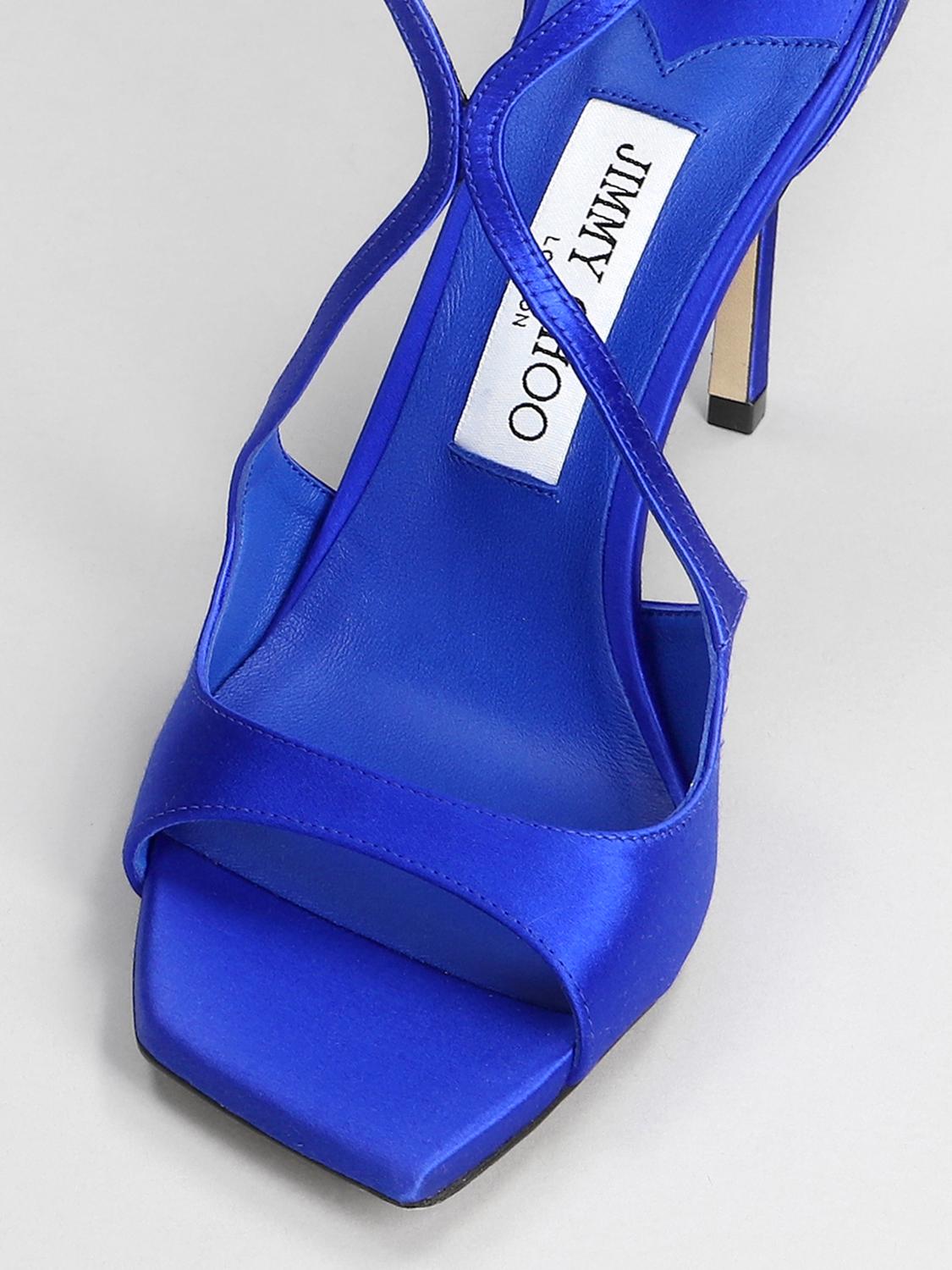 Jimmy Choo Flat sandals woman - Electric Blue | AZIA 95 SAT