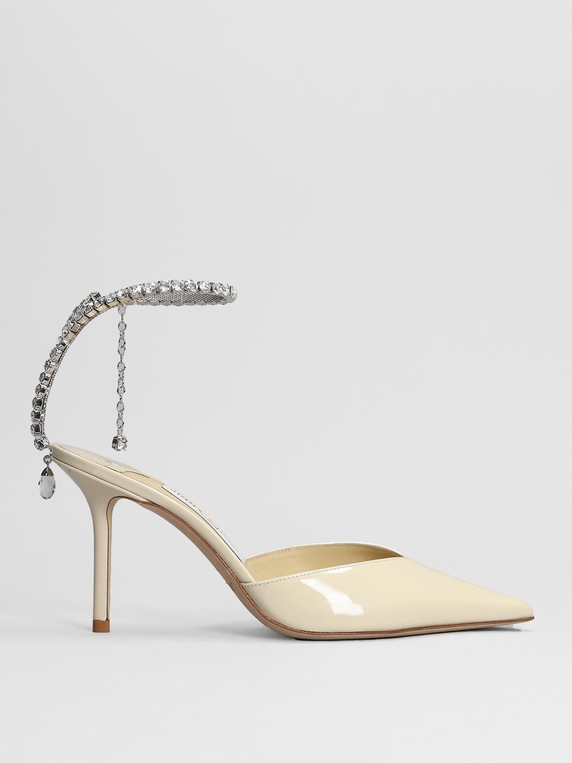 JIMMY CHOO HIGH HEEL SHOES: Flat sandals woman Jimmy Choo, White - Img 1