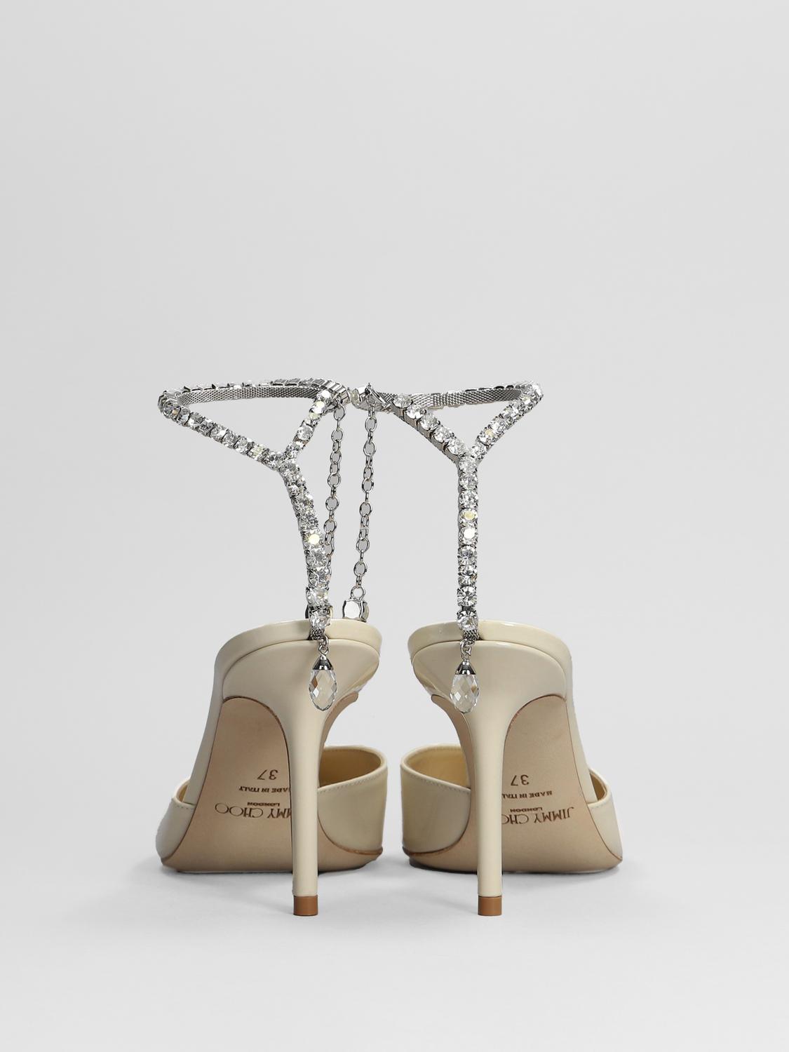 JIMMY CHOO HIGH HEEL SHOES: Flat sandals woman Jimmy Choo, White - Img 3