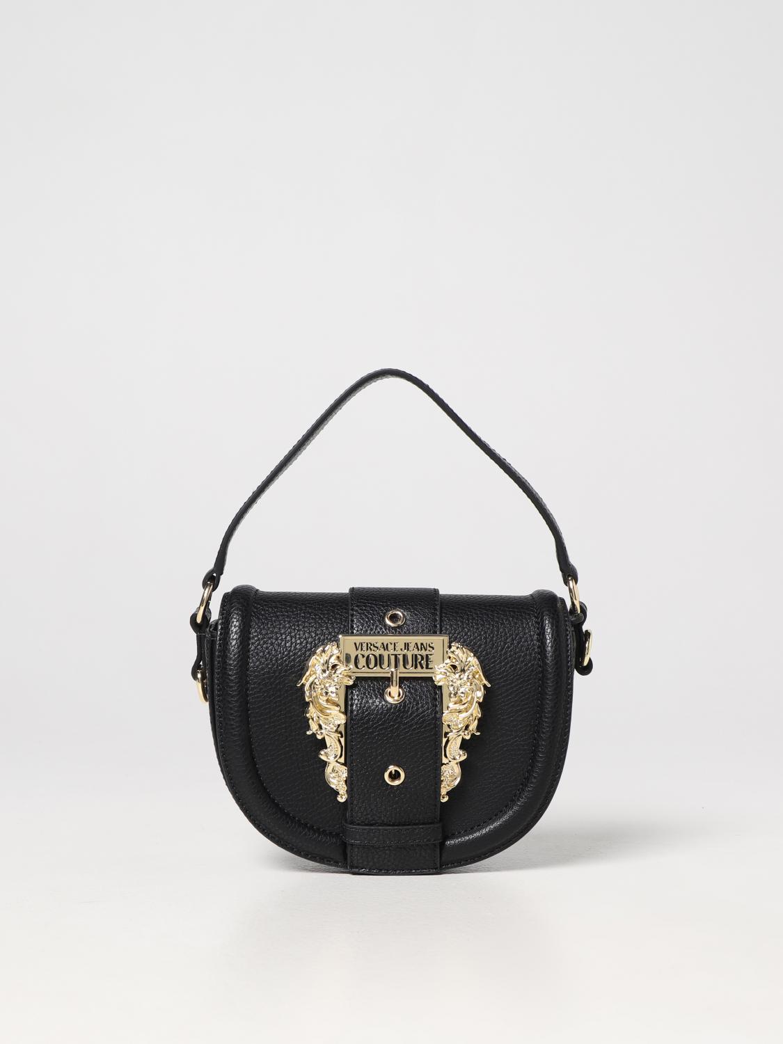 Versace Jeans Couture bag in grained faux leather - Black