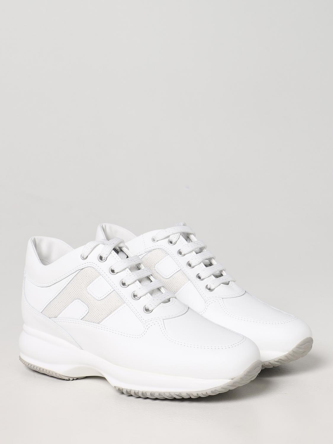 HOGAN SNEAKERS: Sneakers Interactive Hogan in pelle, Bianco - Img 2