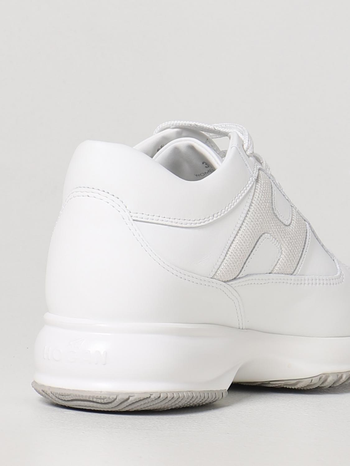 HOGAN SNEAKERS: Sneakers Interactive Hogan in pelle, Bianco - Img 3