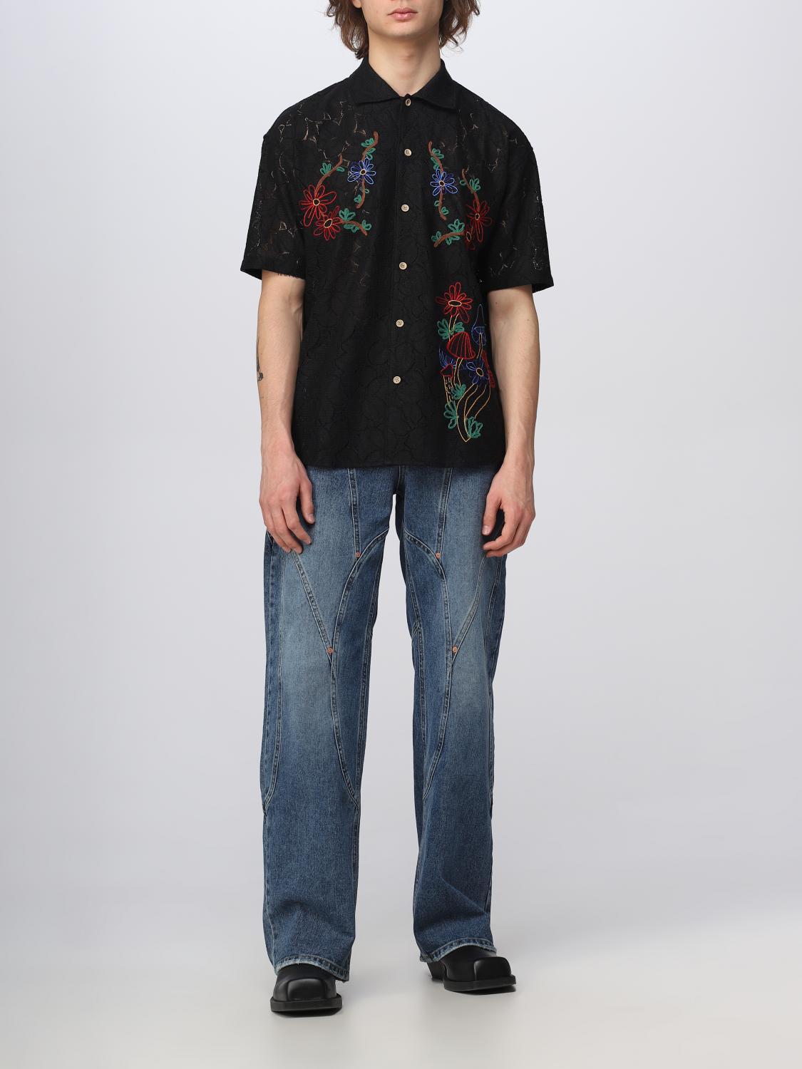 ANDERSSON BELL 衬衫: 衬衫 男士 Andersson Bell, 黑色 - Img 2