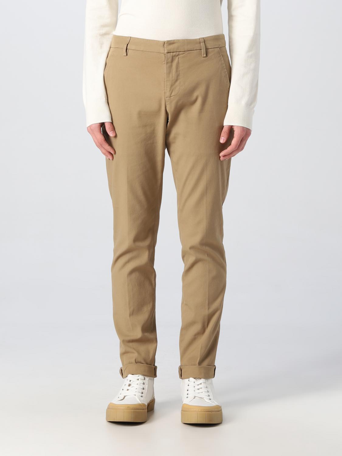 DONDUP PANTS: Dondup cotton pants, Beige - Img 1