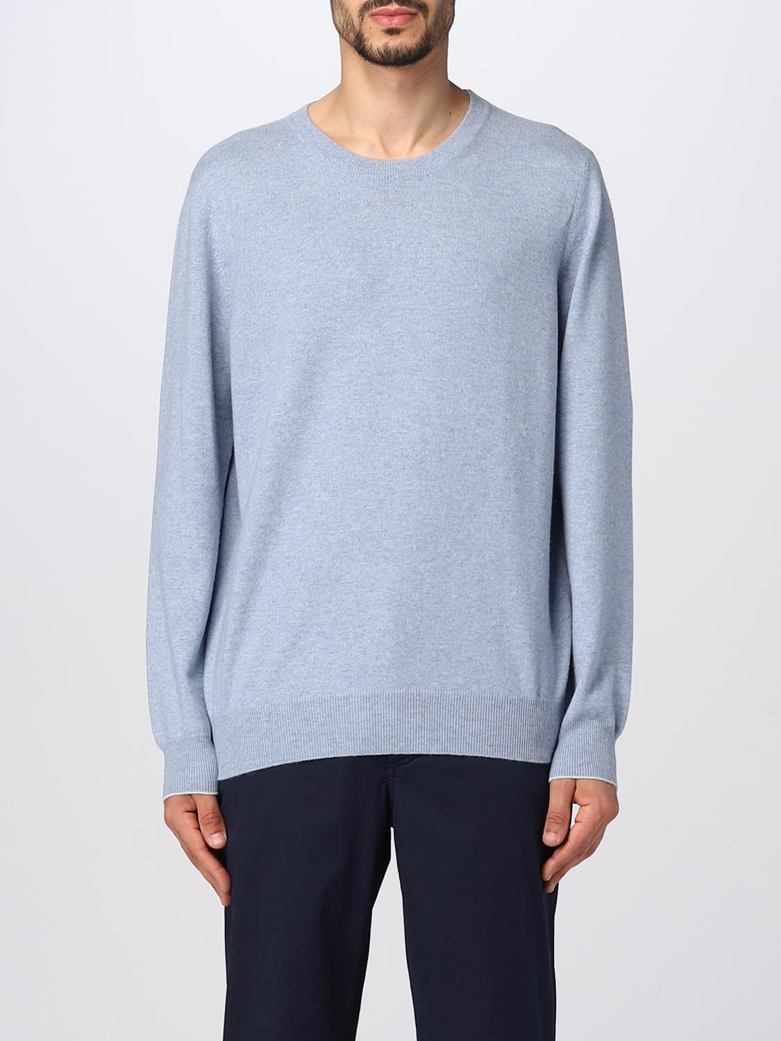 BRUNELLO CUCINELLI PULLOVER: Pullover herren Brunello Cucinelli, Blau - Img 1