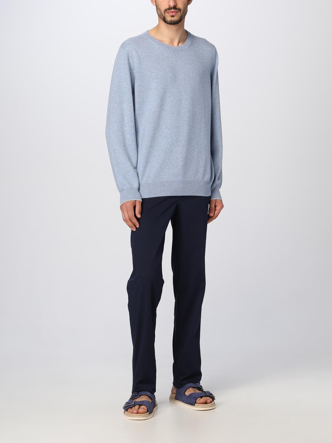 BRUNELLO CUCINELLI PULLOVER: Pullover herren Brunello Cucinelli, Blau - Img 2