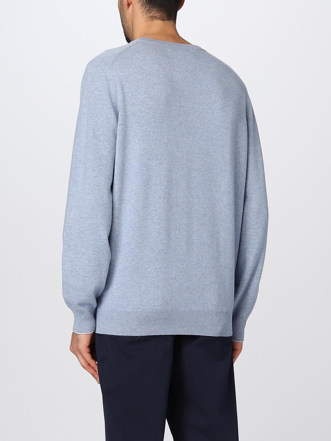 BRUNELLO CUCINELLI PULLOVER: Pullover herren Brunello Cucinelli, Blau - Img 3