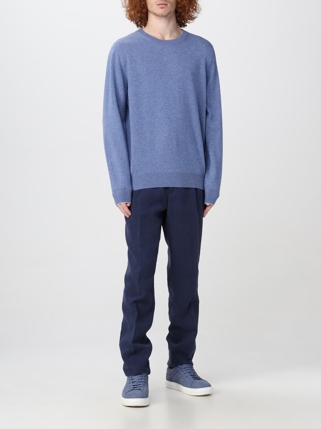 BRUNELLO CUCINELLI PULLOVER: Pullover herren Brunello Cucinelli, Hellblau - Img 2