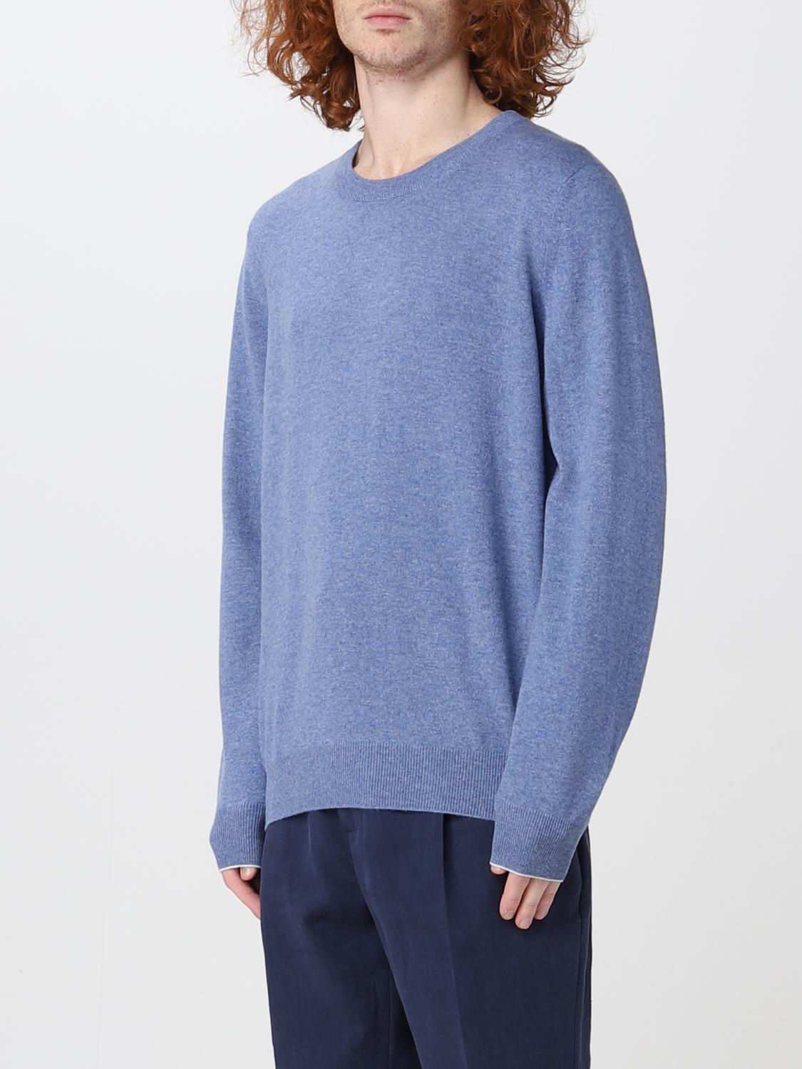 BRUNELLO CUCINELLI PULLOVER: Pullover herren Brunello Cucinelli, Hellblau - Img 4