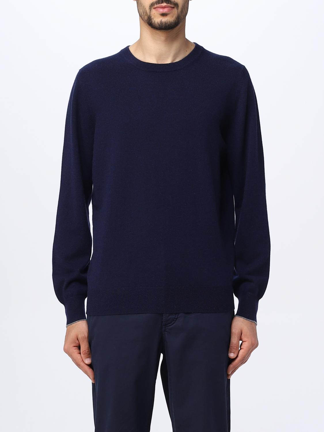 BRUNELLO CUCINELLI PULL: Pull homme Brunello Cucinelli, Bleu 1 - Img 1