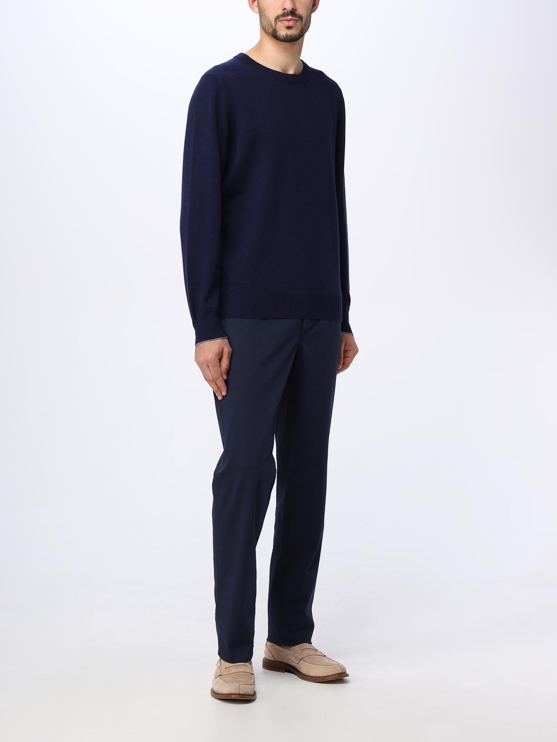 BRUNELLO CUCINELLI PULL: Pull homme Brunello Cucinelli, Bleu 1 - Img 2