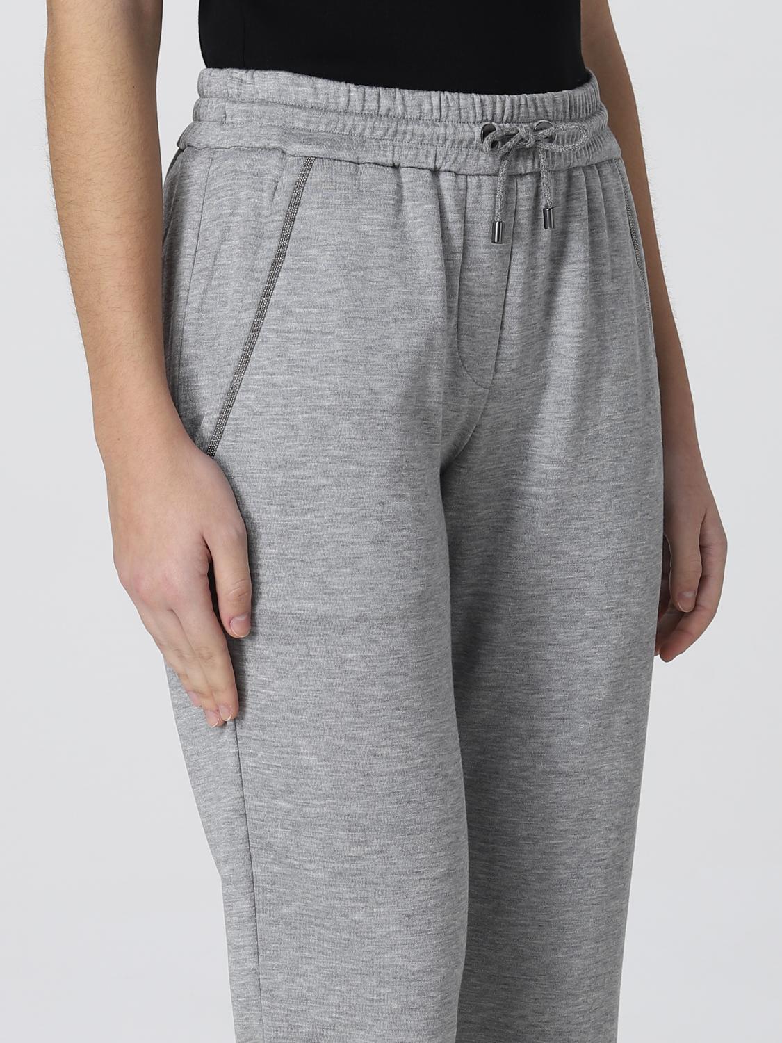BRUNELLO CUCINELLI HOSE: Hose damen Brunello Cucinelli, Grau - Img 5