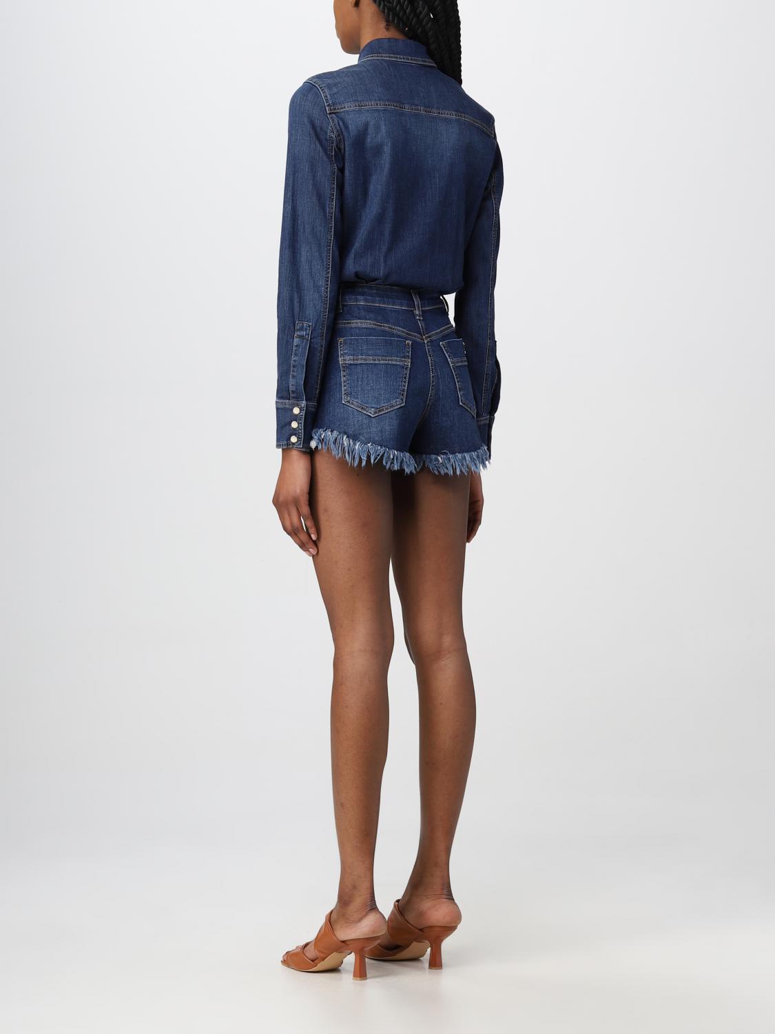 Elisabetta Franchi jumpsuit in denim - Denim | TJ20D | GIGLIO.COM