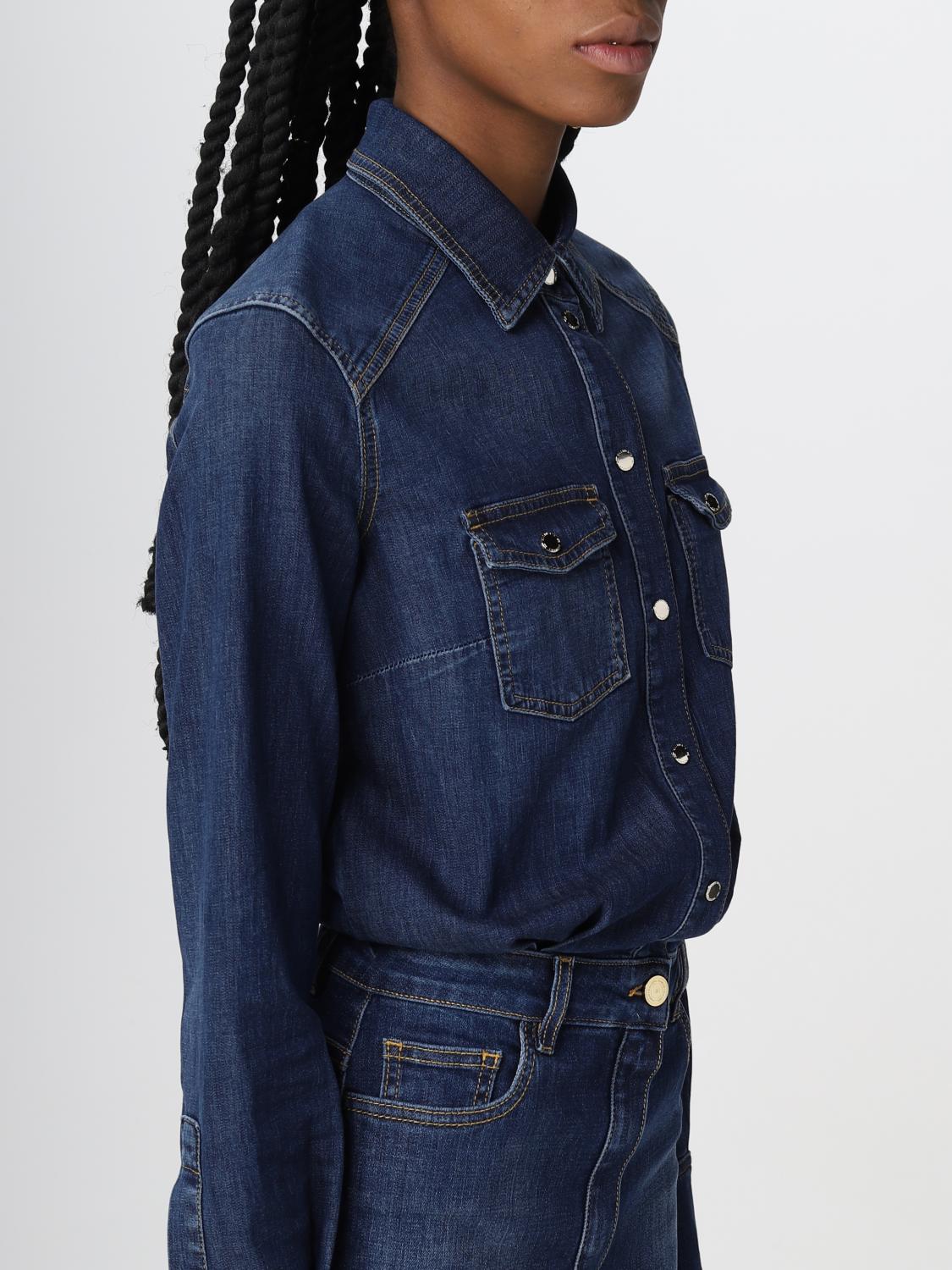 Elisabetta Franchi jumpsuit in denim - Denim | TJ20D | GIGLIO.COM