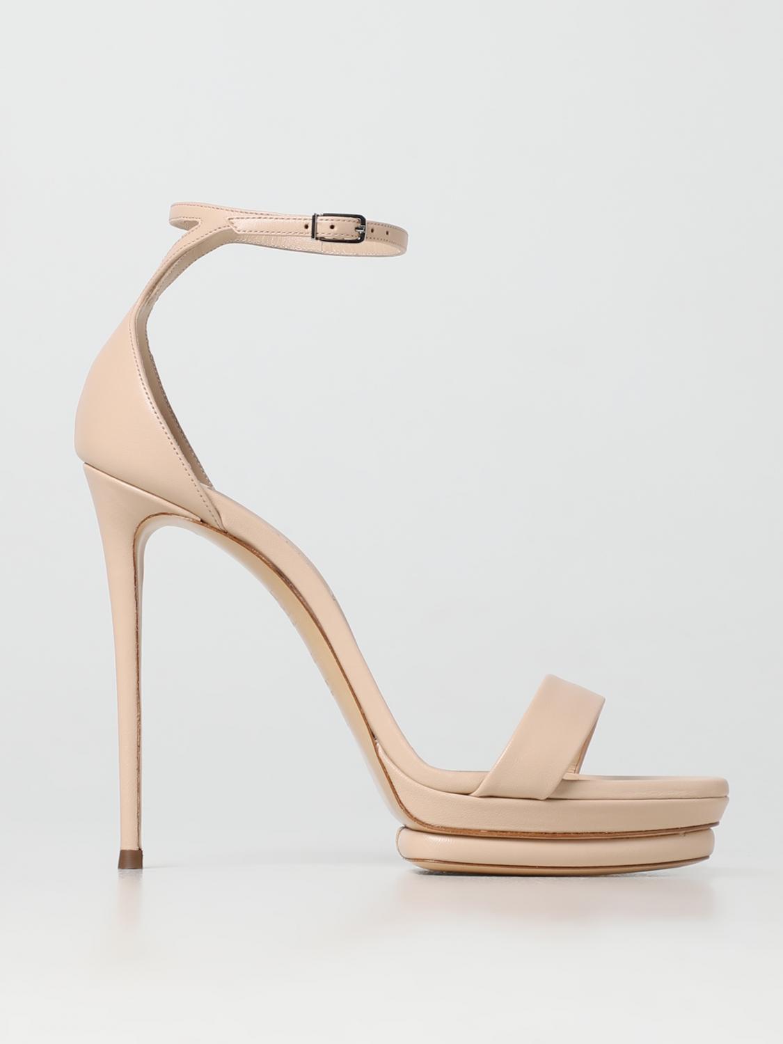Sandales Casadei En Daim Rose Lame - Taille 10 US - T-strap Et Talon Aiguille