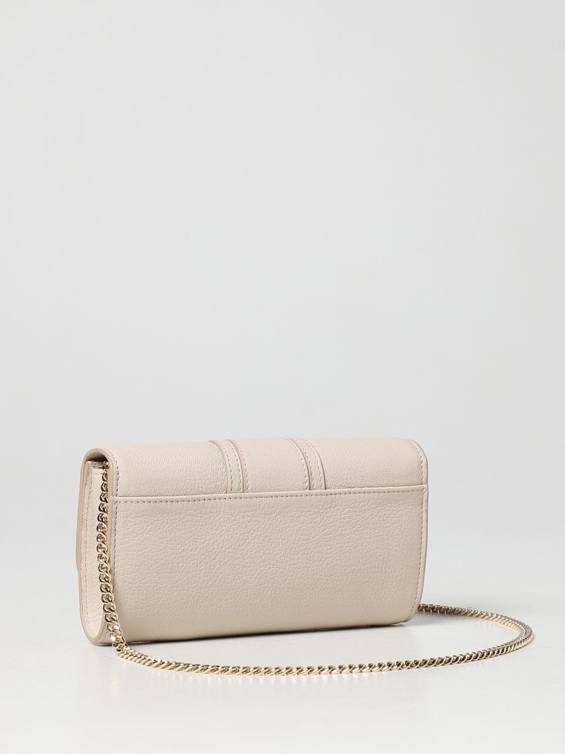 SEE BY CHLOÉ BORSA MINI: Borsa Hana See by Chloé in pelle a micro grana, Beige - Img 2