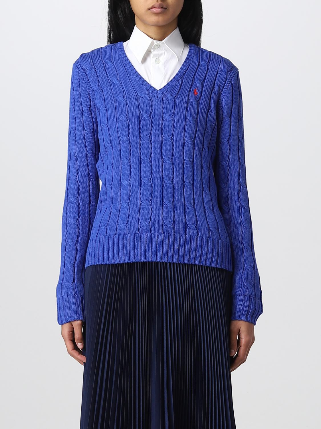 POLO RALPH LAUREN PULLOVER: Pullover damen Polo Ralph Lauren, Blau - Img 1