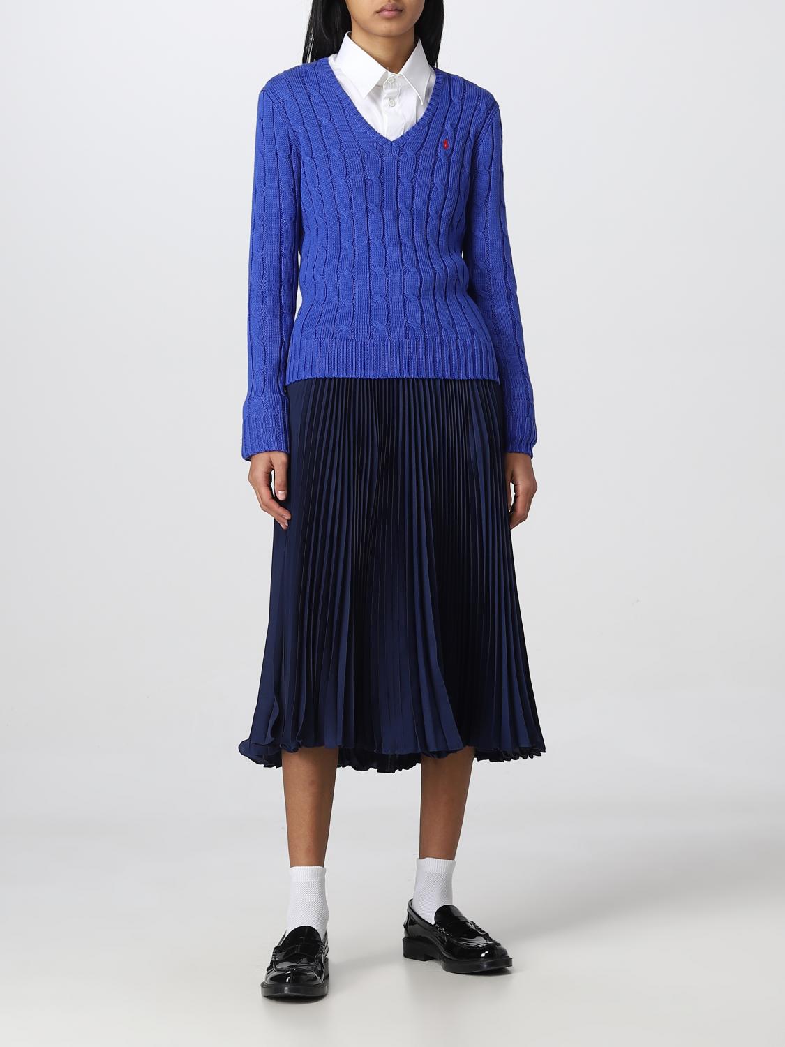 POLO RALPH LAUREN PULLOVER: Pullover damen Polo Ralph Lauren, Blau - Img 2