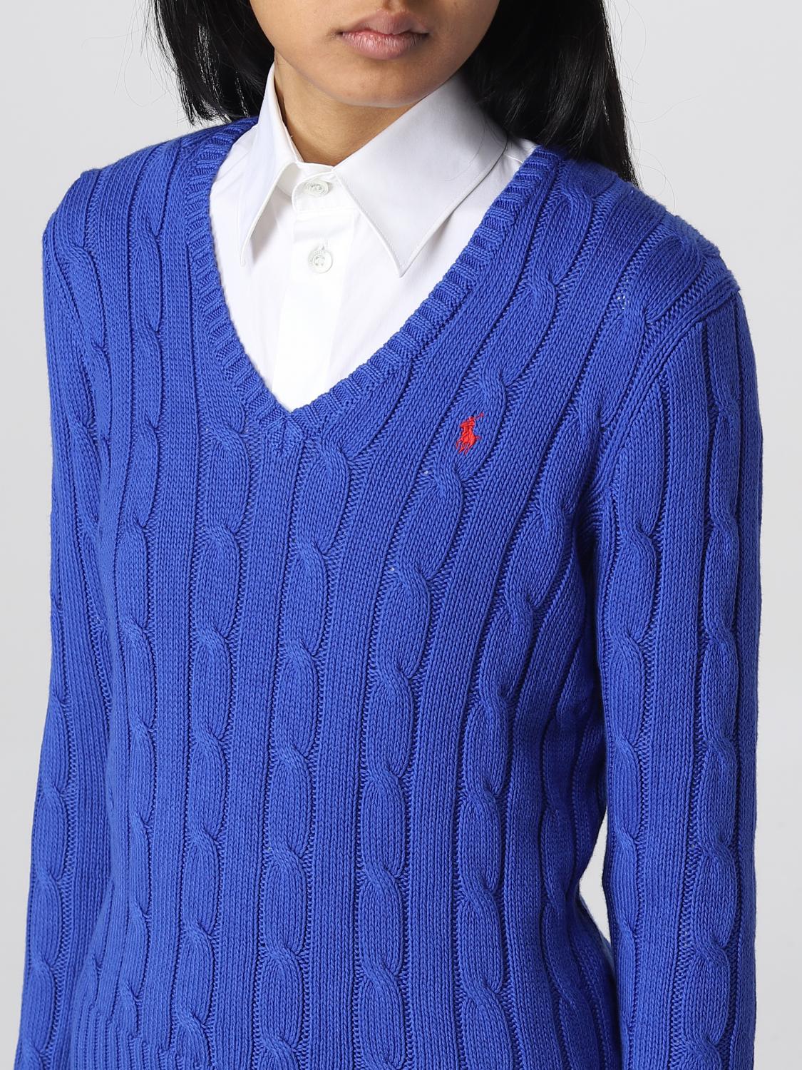 POLO RALPH LAUREN PULLOVER: Pullover damen Polo Ralph Lauren, Blau - Img 4