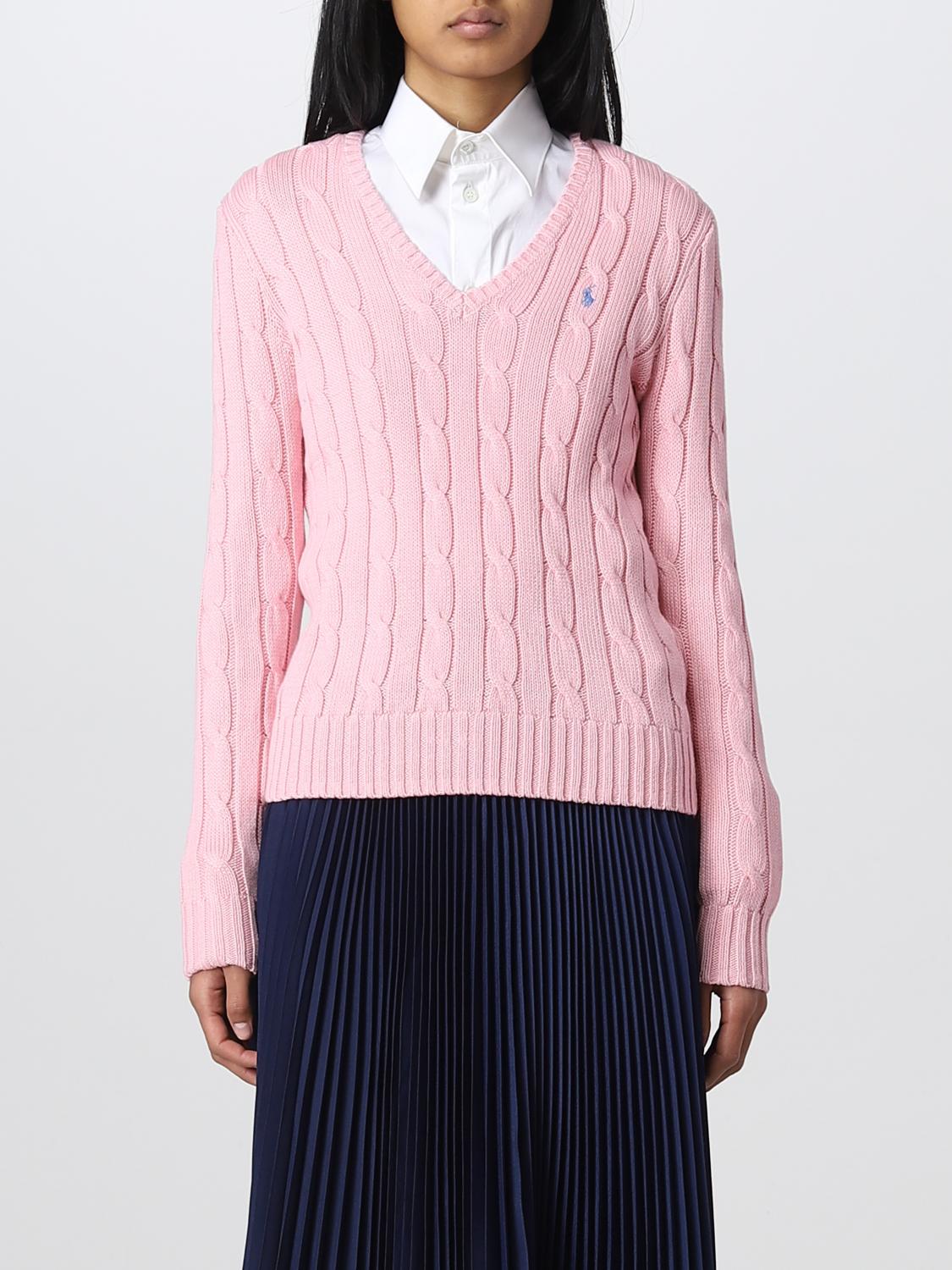 POLO RALPH LAUREN SWEATER: Sweater woman Polo Ralph Lauren, Pink - Img 1