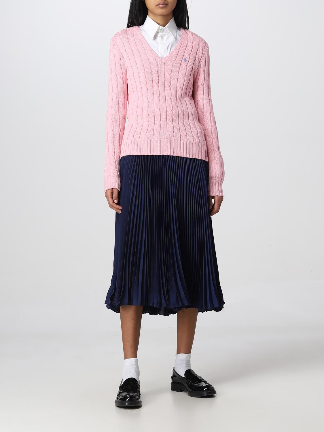 POLO RALPH LAUREN SWEATER: Sweater woman Polo Ralph Lauren, Pink - Img 2