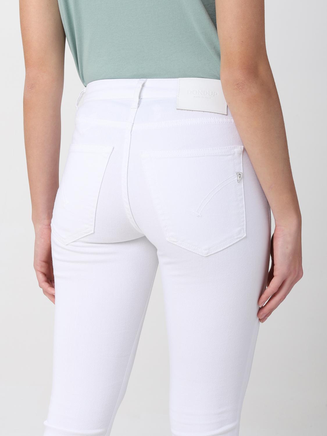 デニム・ジーパン DONDUP Woman Jeans White DP449BS0030DPTD 000 DONDUP: denim jeans - White | Dondup jeans DP449BS0030DPTD