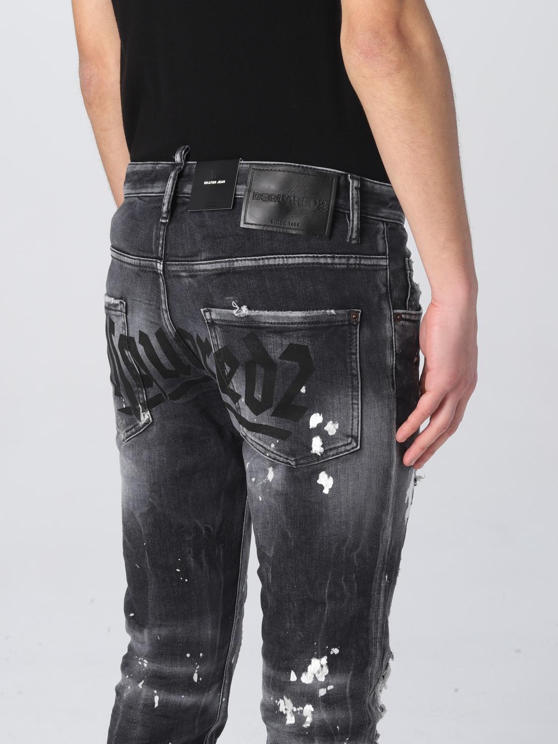 DSQUARED2 JEANS: Jeans hombre Dsquared2, Negro - Img 4