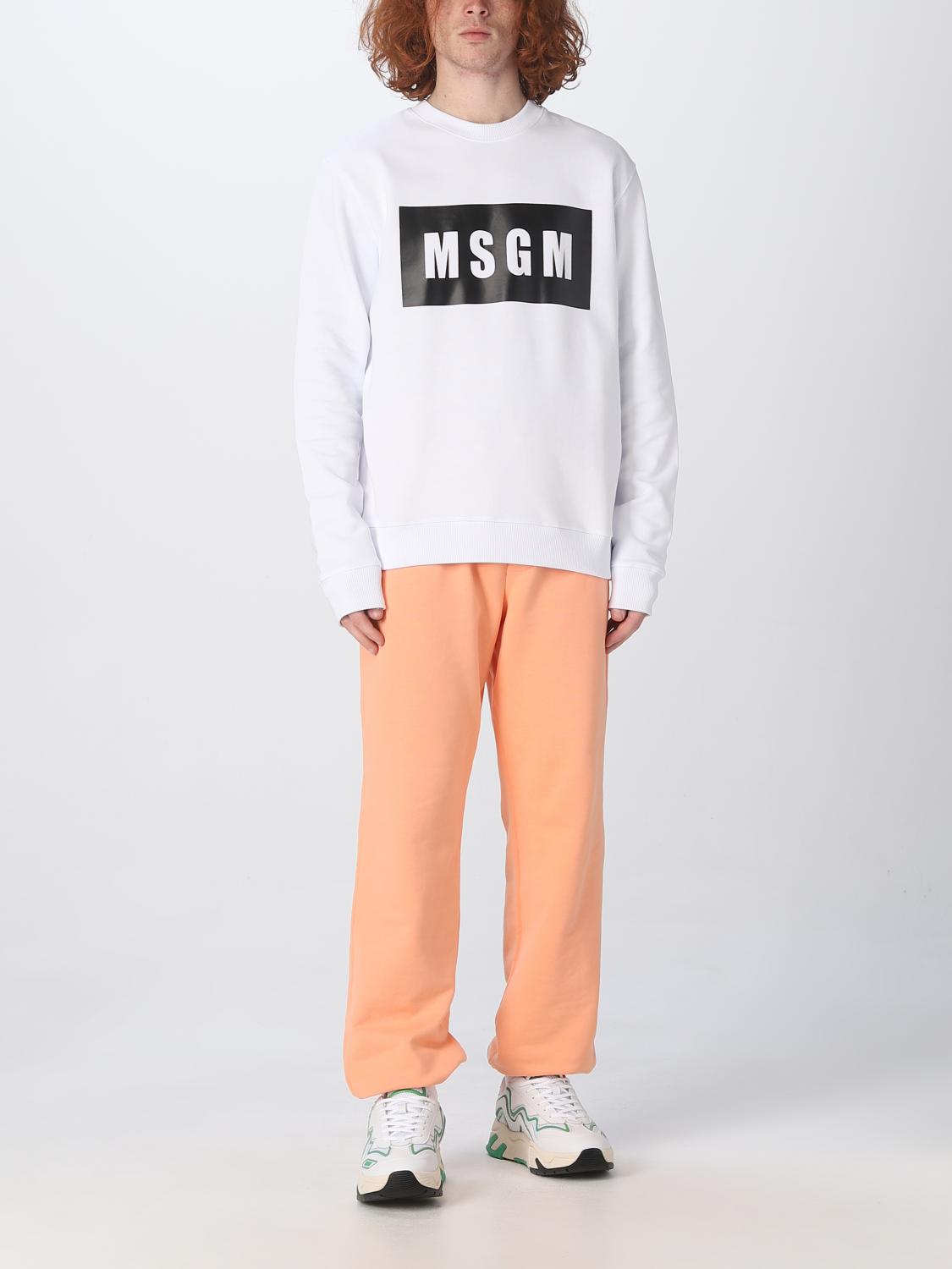 MSGM SWEATSHIRT: Pullover herren MSGM, Weiß - Img 2