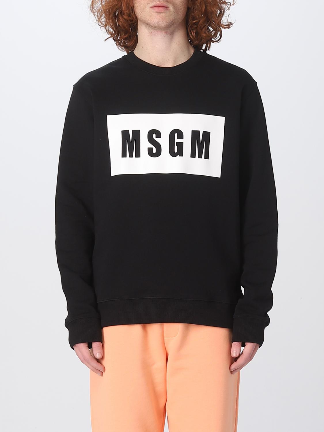 MSGM SWEATSHIRT: Pullover herren MSGM, Schwarz - Img 1