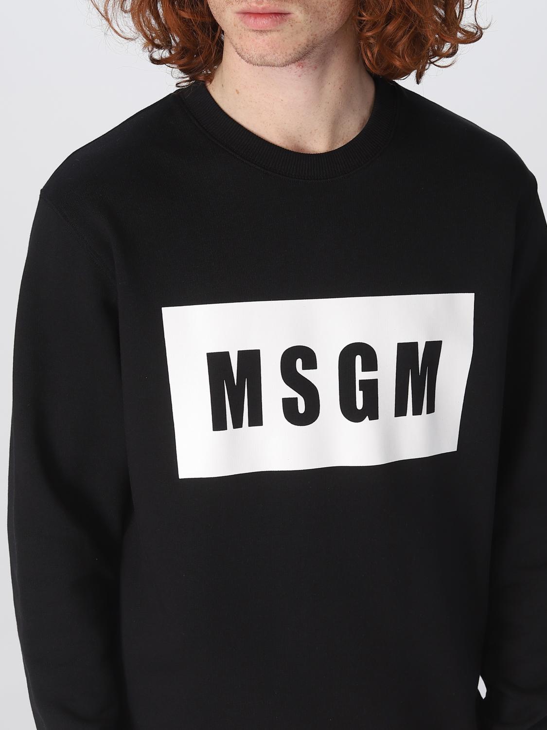 MSGM SWEATSHIRT: Pullover herren MSGM, Schwarz - Img 4