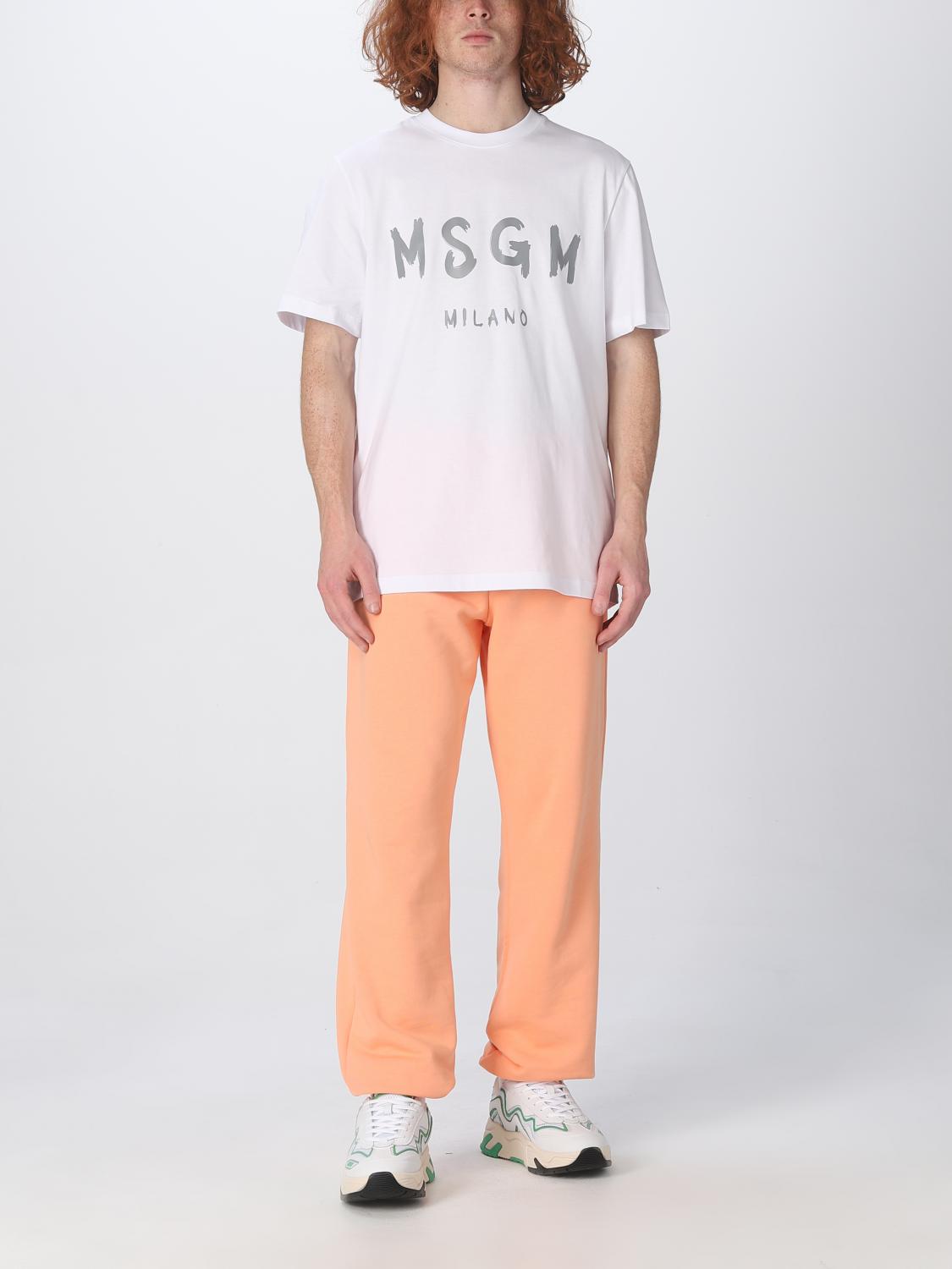 MSGM T-SHIRT: MSGM cotton t-shirt, White - Img 2