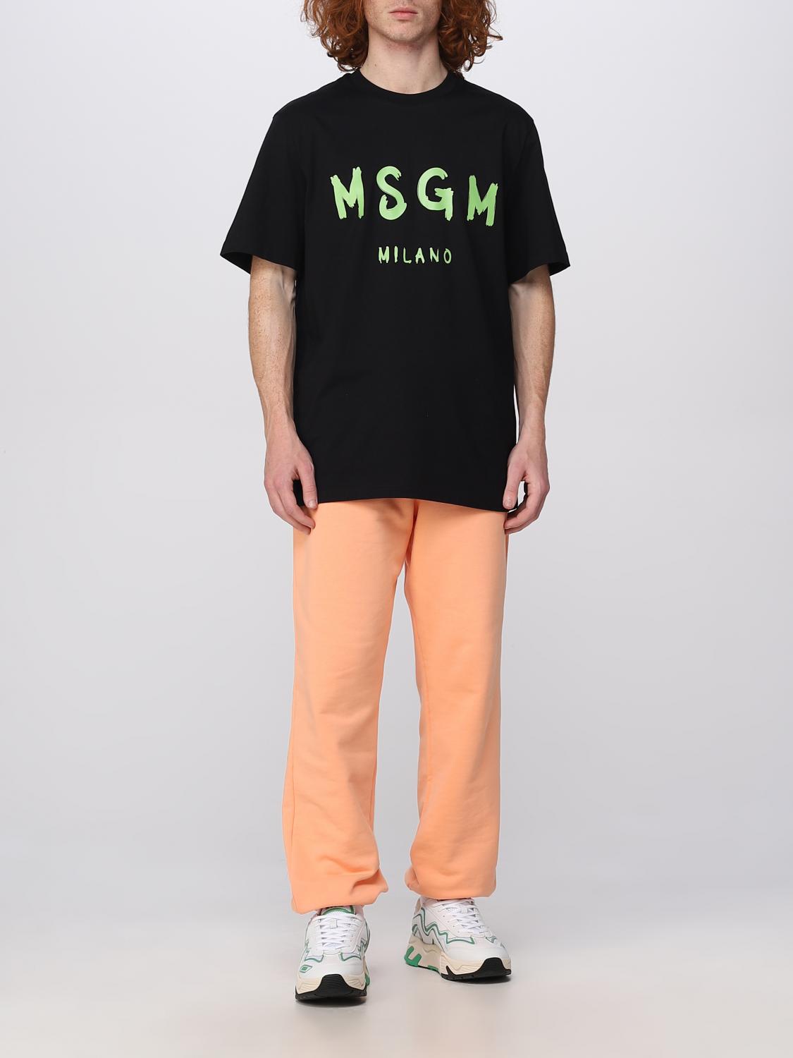 MSGM T-SHIRT: MSGM cotton t-shirt, Black - Img 2