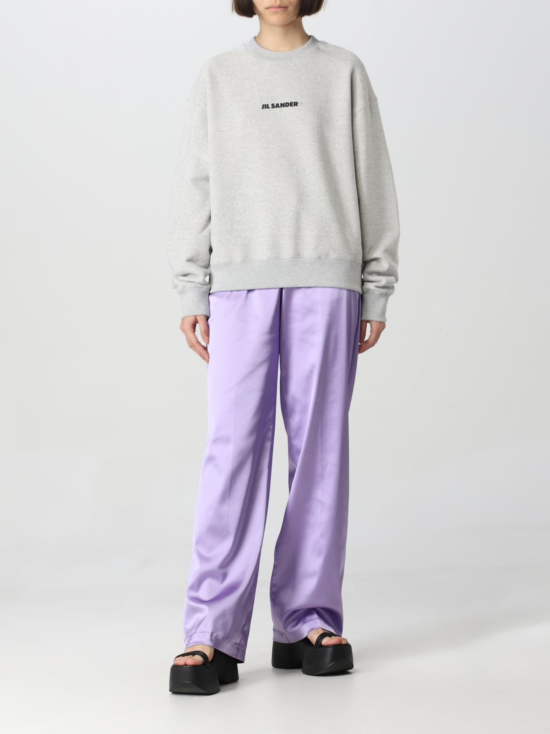 JIL SANDER FELPA: Felpa Jil Sander in cotone, Grigio - Img 2