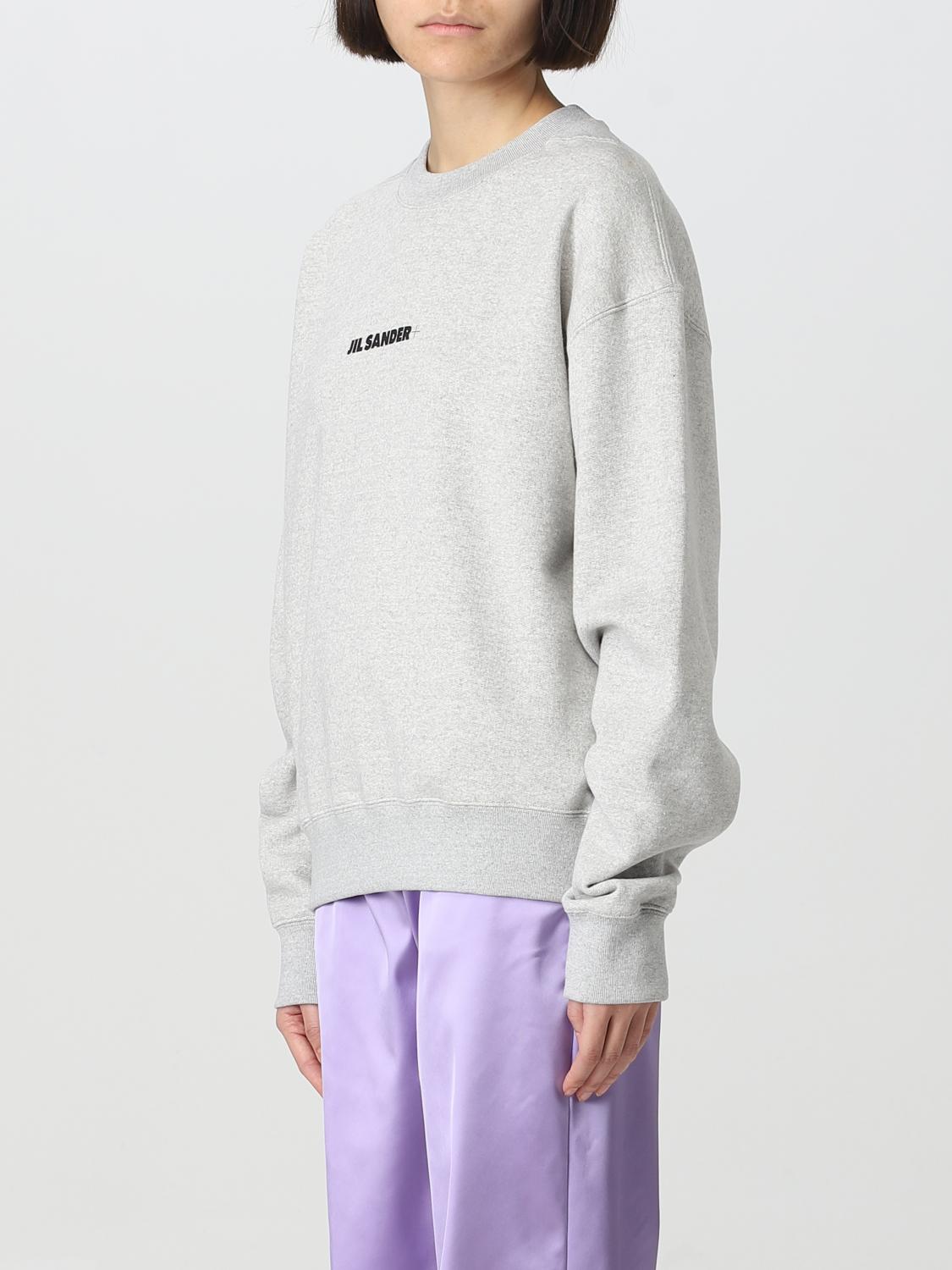 JIL SANDER FELPA: Felpa Jil Sander in cotone, Grigio - Img 4
