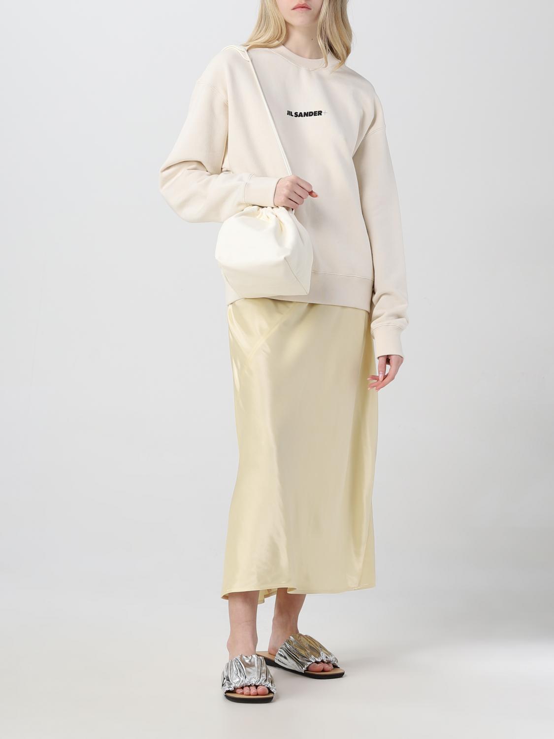 JIL SANDER SWEATSHIRT: Sweatshirt woman Jil Sander, Ivory - Img 2