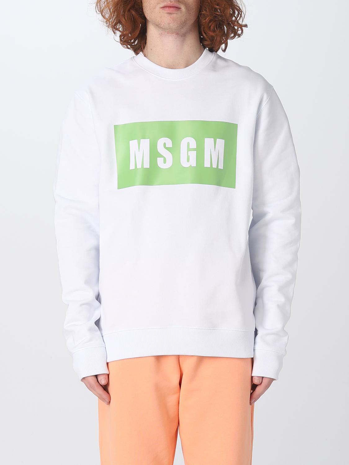 MSGM SWEATSHIRT: Pull homme MSGM, Blanc - Img 1