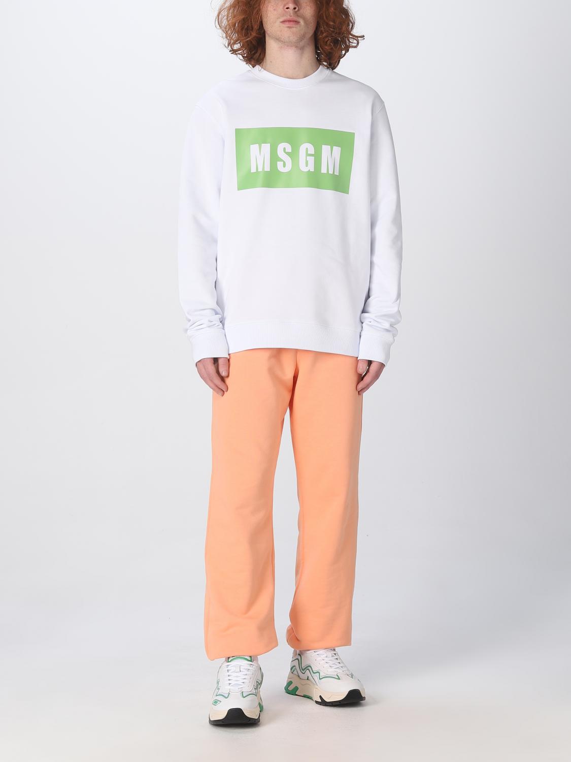 MSGM SWEATSHIRT: Pull homme MSGM, Blanc - Img 2