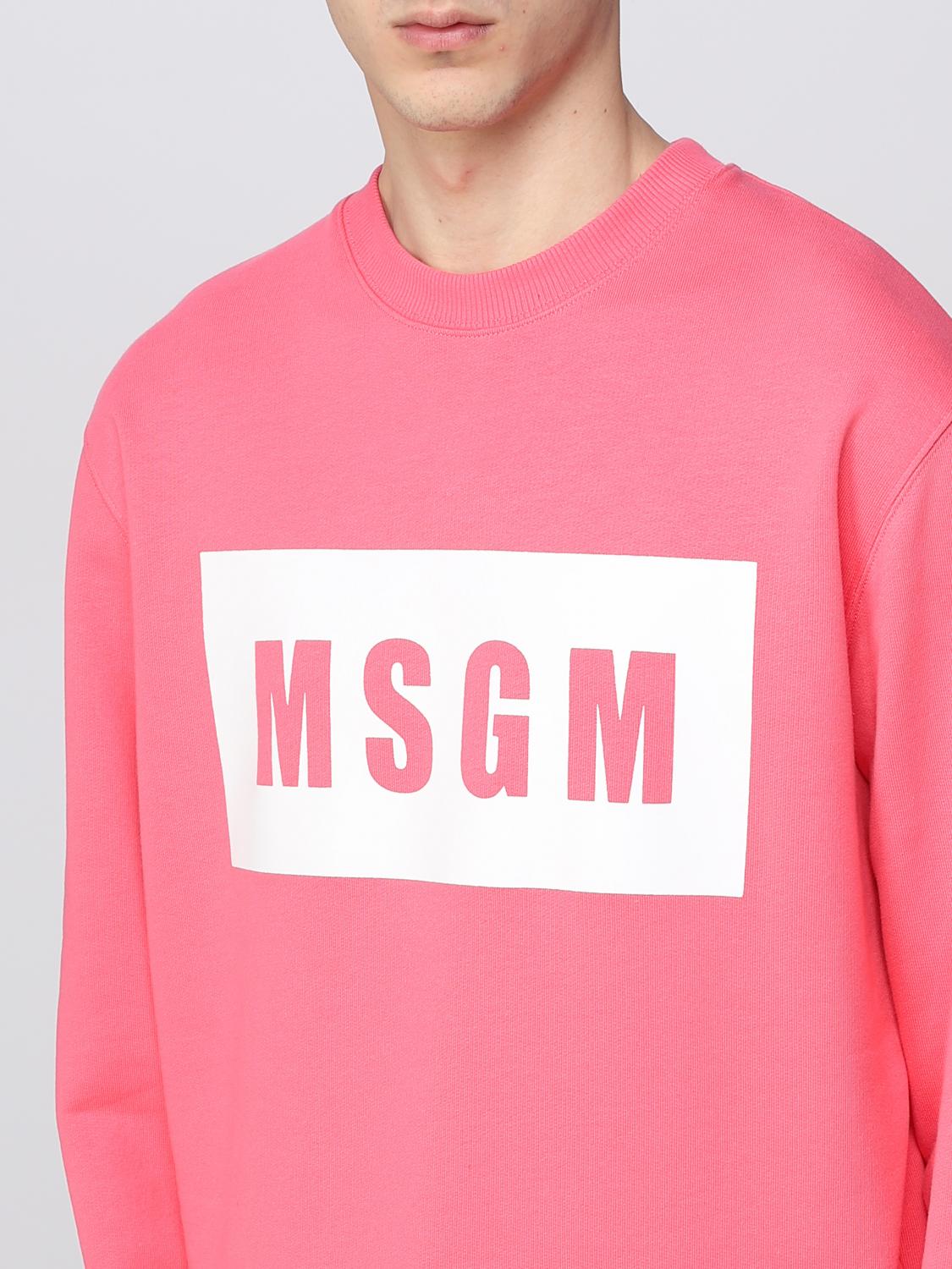 MSGM SWEATSHIRT: Pullover herren MSGM, Fuchsia - Img 4