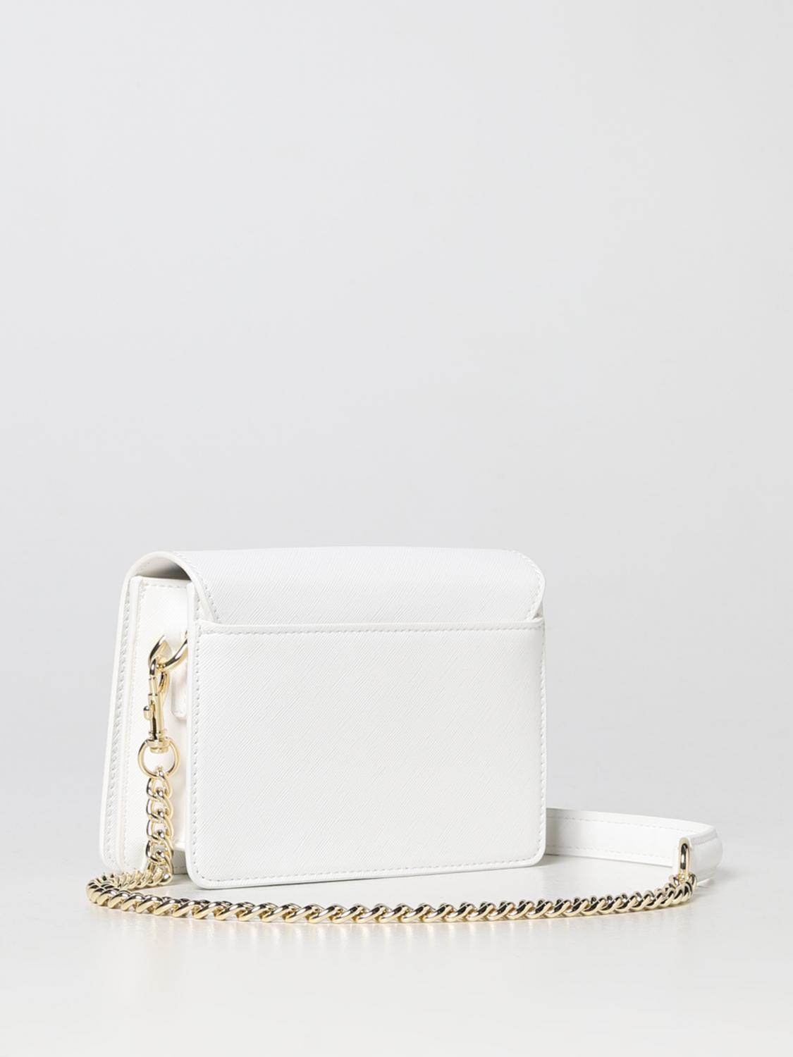 Versace Jeans Couture bag in saffiano synthetic leather - White
