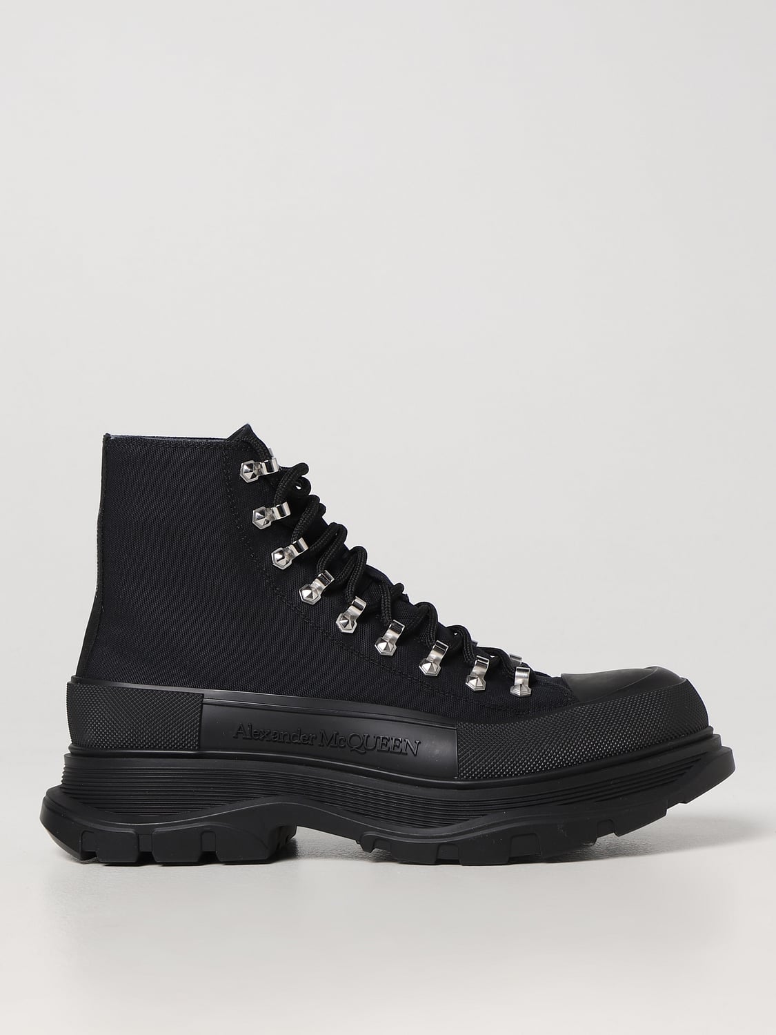 MCQUEEN BOTTINE: Bottines homme McQueen, Noir - Img 1